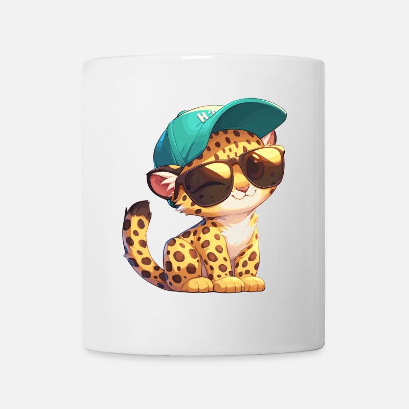 Leoparden Leopard - Tasse - Weiß