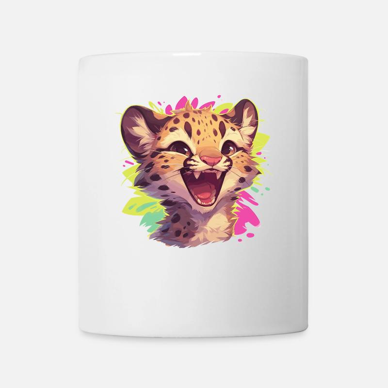 Leoparden Leopard - Tasse - Weiß