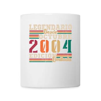 Légendaire depuis 2004 Octobre - Mug blanc - blanc - Devant