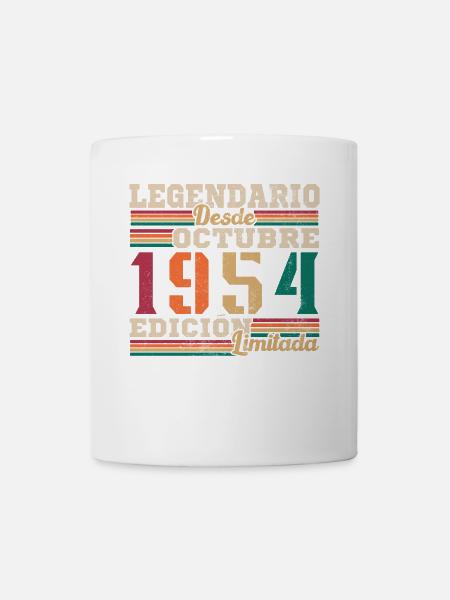 Legendär seit 1954 Oktober - Tasse - Weiß