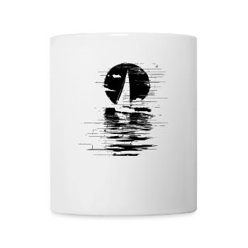 Segeln Zeichnung - Tasse - Weiß - Vorne