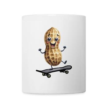 Peanut Peanuts Skater Skate Skateboard Enfants - Mug blanc - blanc - Devant