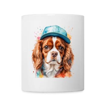 Cavalier King Charles Spaniel Snapback Cap Chien - Mug blanc - blanc - Devant