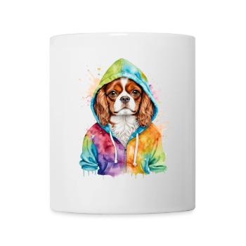 Cavalier King Charles Spaniel Sweat à capuche imprimé chien - Mug blanc - blanc - Devant