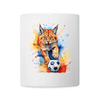 Lynx Football Colorful Romania Romania Design Print - Mug - white - Front