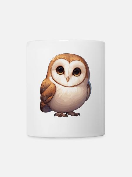 Barn Owl Schleiereulen Schleiereule - Tasse - Weiß