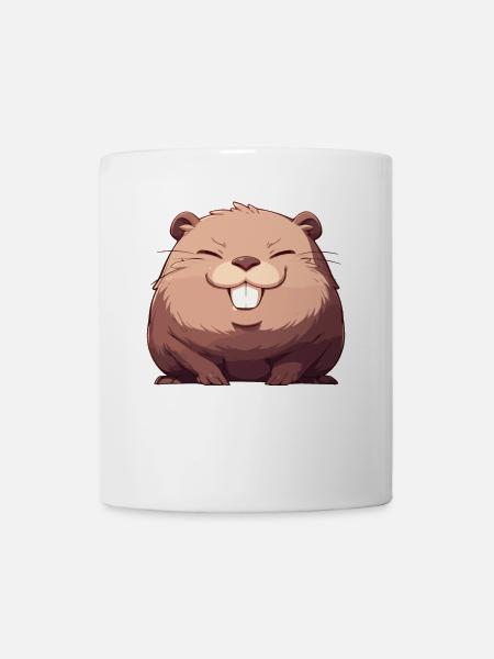 Beaver Bieber - Tasse - Weiß