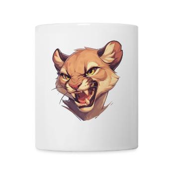 Cougar Mountain Lion Mountain Lion - Mug blanc - blanc - Devant