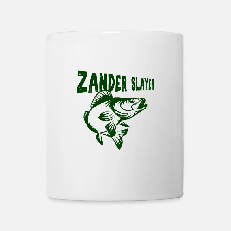 Zander Angeln Sprüche - Tasse - Weiß