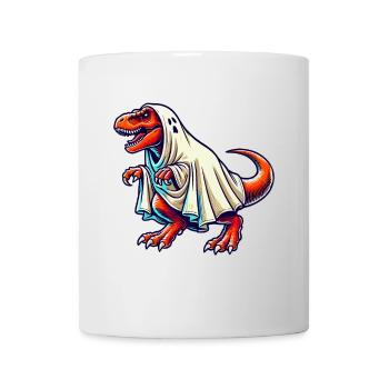 Mignon Dinosaure Fantôme Drôle T-Rex - Mug blanc - blanc - Devant