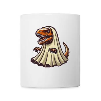 Mignon Dinosaure Fantôme Drôle T-Rex - Mug blanc - blanc - Devant