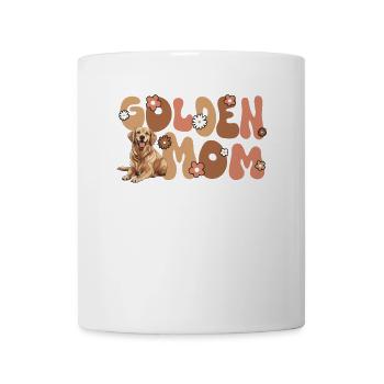 Golden Retriver Groovy Golden Mom - Mug blanc - blanc - Devant