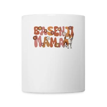 Basenji Groovy Basenji Mama - Mug blanc - blanc - Devant