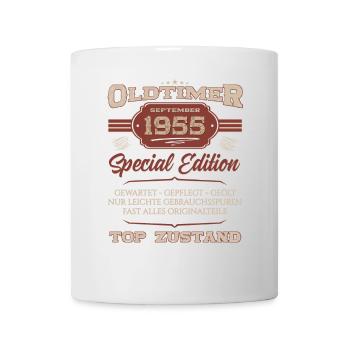 70. Geburtstag September Oldtimer 1955 Jahrgang - Tasse - Weiß - Vorne