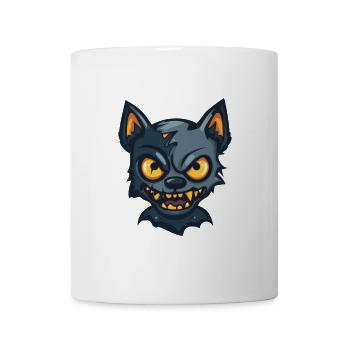 Hund Halloween Zombie Comic - Tasse - Weiß - Vorne