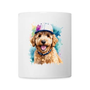 Goldendoodle Snapback Cap Chien Animal Design Print - Mug blanc - blanc - Devant