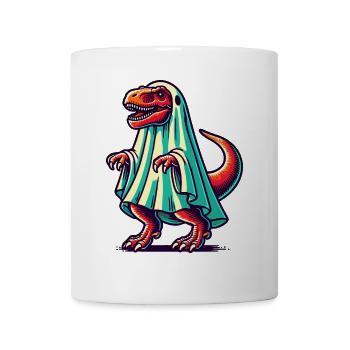 Cute Dinosaur Ghost Funny T-Rex - Mug - white - Front