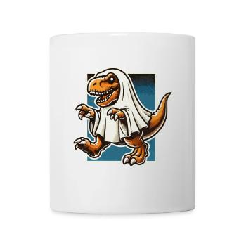 Cute Dinosaur Ghost Funny T-Rex - Mug - white - Front