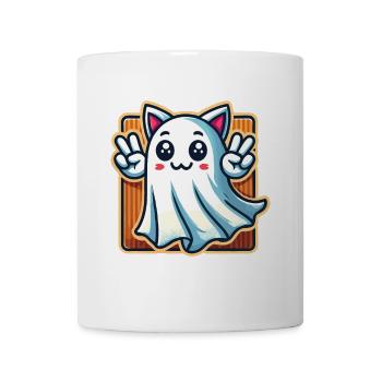 Katzenohren Gespenst Kemonomimi Girl Kostümidee - Tasse - Weiß - Vorne