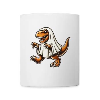 Cute Dinosaur Ghost Funny T-Rex - Mug - white - Front