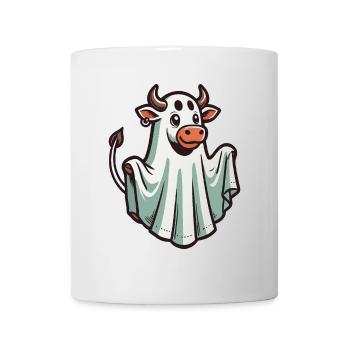 Funny Cow Ghost Bull Sheet Costume Idea - Mug - white - Front