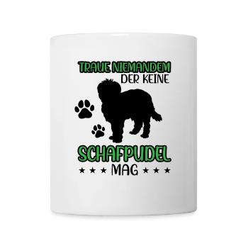 Schafpudel nicht vertrauen Hütepudel - Tasse - Weiß - Vorne