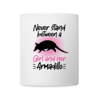 Armadillo Girl and her Armadillo Armadillo Armadillo - Mug - white - Front