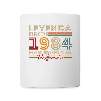 Legende seit 1984 Geburtstagsgeschenk - Tasse - Weiß - Vorne
