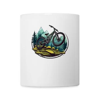 Mountainbiking - Tasse - Weiß - Vorne