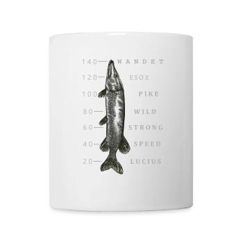 Gros brochet - Mug blanc - blanc - Devant