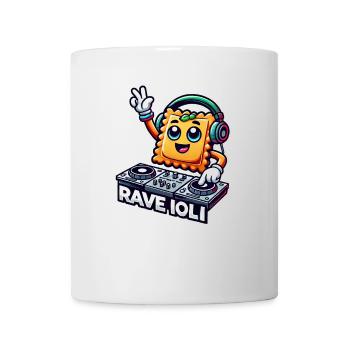 Raviolis Rave Techno Disco DJ Drôle Fantaisiste - Mug blanc - blanc - Devant