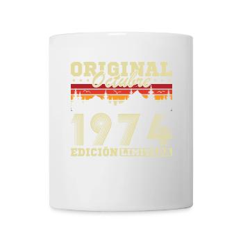 Oktober 1974 Vinatge 1974 Geburtstagsgeschenk - Tasse - Weiß - Vorne
