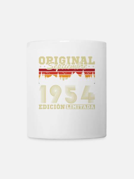 Septembre 1954 Rétro Vintage Cadeau d’anniversaire - Mug blanc - blanc
