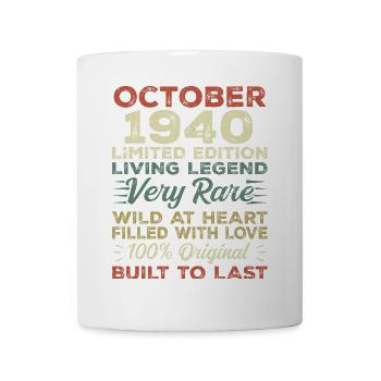 1940 October 1940 Birthday October 1940 Original - Mug - white - Front