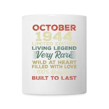 1944 October 1944 Birthday October 1944 Original - Mug - white - Front