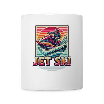Jet Ski Abenteuer Retro Sommer - Tasse - Weiß - Vorne