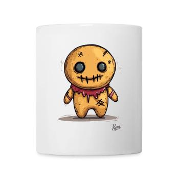 Voodoo-Puppen-Lebkuchenmann - Tasse - Weiß - Vorne