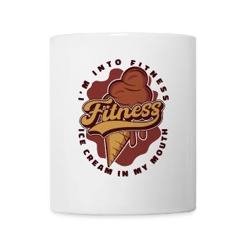 J’aime le dessert glacé Fitness Maker Gelato - Mug blanc - blanc - Devant