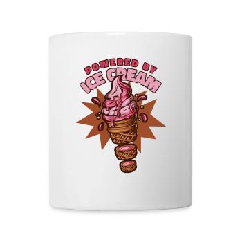 Propulsé par la sorbetière Gelato Dessert glacé - Mug blanc - blanc - Devant