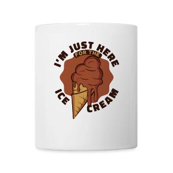 Juste ici pour les amateurs de glaces - Mug blanc - blanc - Devant
