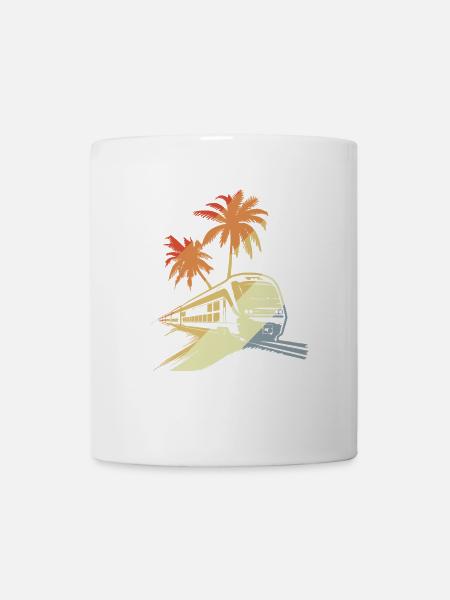 Eisenbahn Porträt - Tasse - Weiß