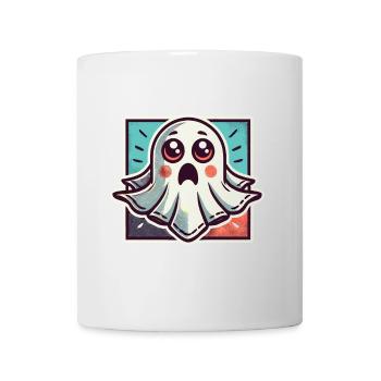 Erschrockenes Gespenst Lustiges Geister Design - Tasse - Weiß - Vorne