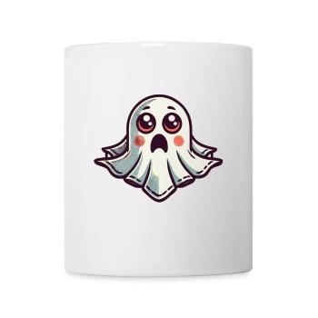 Erschrockenes Gespenst Lustiges Geister Design - Tasse - Weiß - Vorne