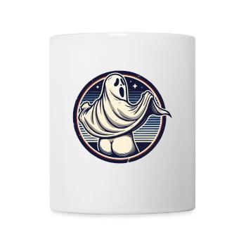 Funny Halloween Ghost Freak Under Sheet - Mug - white - Front