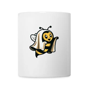 Lustiges Bienen Gespenst Niedliche Geister Biene - Tasse - Weiß - Vorne