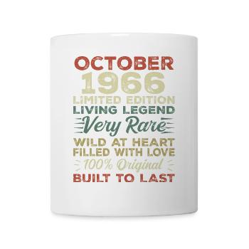 1966 October 1966 birthday October 1966 Original - Mug - white - Front