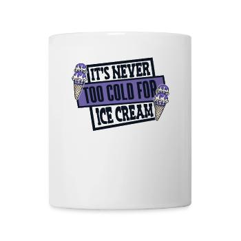 Il ne fait jamais trop froid pour la sorbetière Gelato - Mug blanc - blanc - Devant
