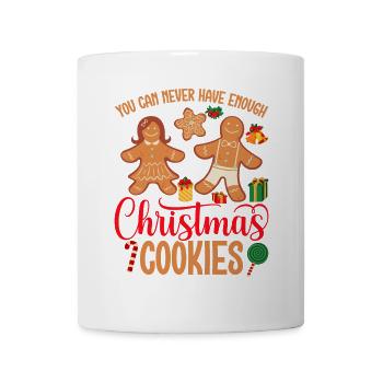 Weihnachtsplätzchen Kann Man Nie Genug Haben - Tasse - Weiß - Vorne