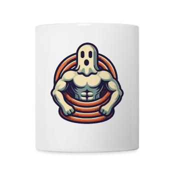 Bodybuilding Ghost Funny Gym Ghost - Mug - white - Front