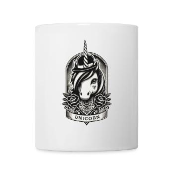 Creepy Gothic Unicorn Aesthetic Goth Design - Mug - white - Front